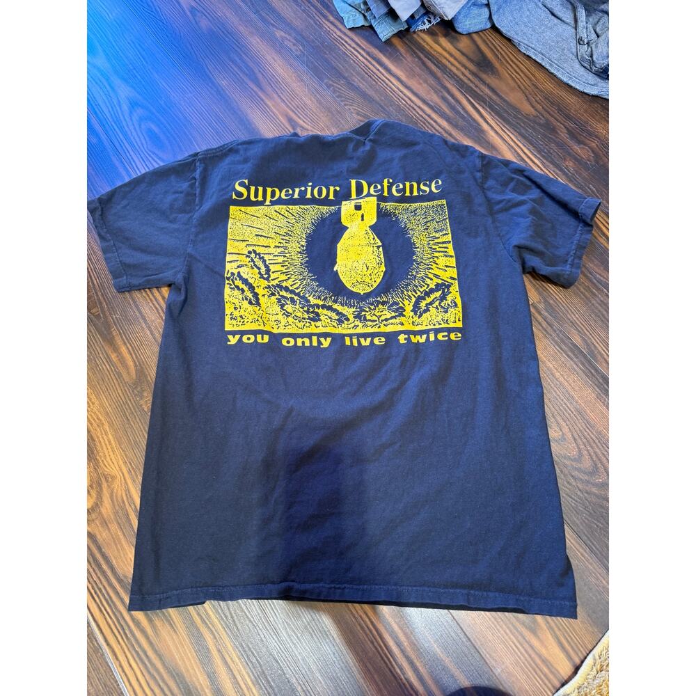 Superior Defense You Only Live Twice Graphic Short Sleeve T-Shirt Size L